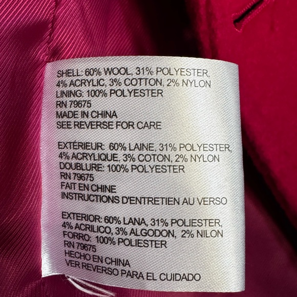 Michael Kors Raspberry Coat - Picture 8 of 8